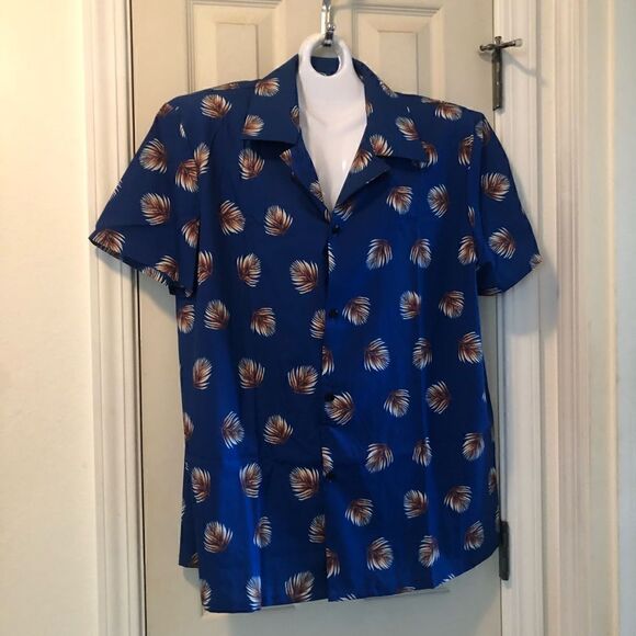 New mens button down casual vacation style shirt XL - Picture 1 of 7